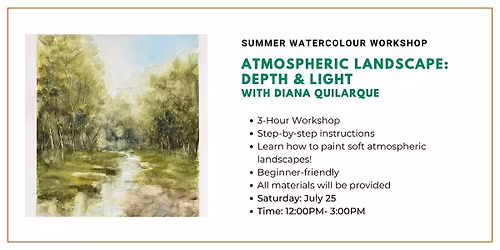 Summer Watercolour Workshop: Atmospheric Landscape: Depths & Light