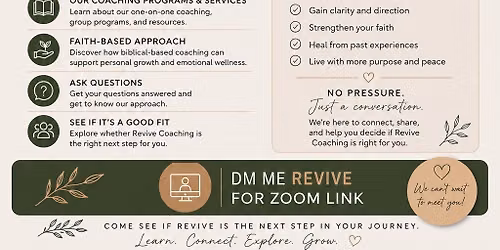 REVIVE COACHING FREE WEBINAR