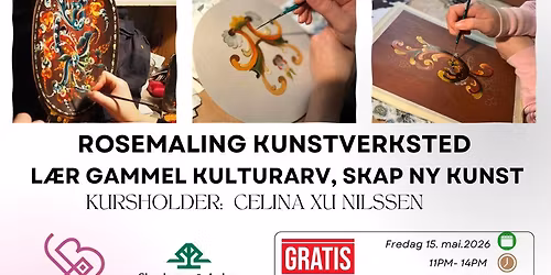 15.Mai: GRATIS ROSEMALINGVERKSTED FOR BARN OG UNGDOM I KARM\u00d8Y! \ud83c\udfa8