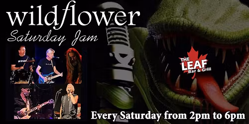 Wildflower Saturday Jam! Every Saturday at The Leaf!