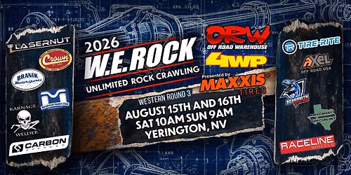 WE Rock Western Series Round 3 August 14th and 15th \u2013 Moon Rock OHV, Reno, NV