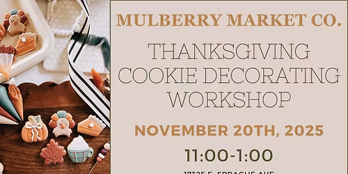 Thanksgiving Cookie Decorating Workshop
