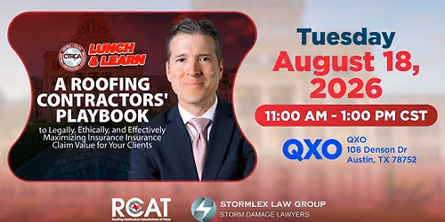 CTRCA August 18 Lunch & Learn (Austin) - Marco Flores, Stormlex Law Group LLC