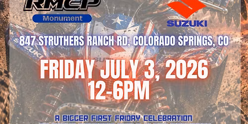 Stars, Stripes & Suzukis Food Truck Friday at RMCP-Monument