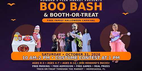 BOOTH*A*TREAT, Boo Bash & Costume Contests
