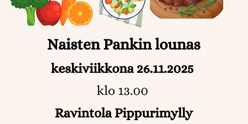 Naisten Pankki Turku\/Varsinais-Suomi \u2013 marraskuu 2025 lounas