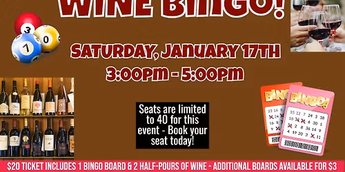 WINE BINGO!!!