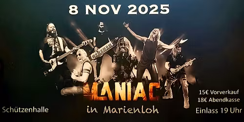 MANIAC live Marienloh Sch\u00fctzenhalle