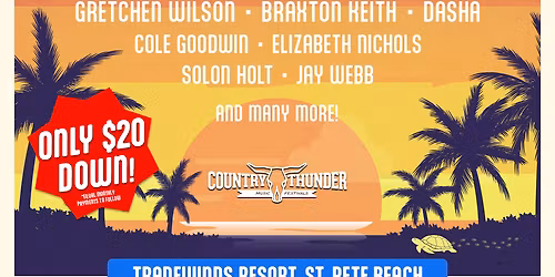 2026 Country Thunder Florida - Saturday at Coachman Park