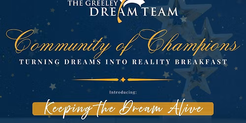 Community of Champions: Turning Dreams Into Reality Fall Breakfast