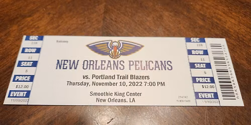 New Orleans Pelicans at Portland Trail Blazers at Moda Center