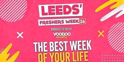 Leeds' Freshers Wristband 2026 (WEEK TWO  20TH-26TH September)