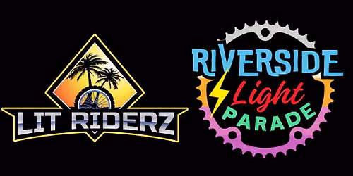 Lit Riderz ride with Riverside Light Parade