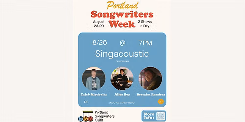 Portland Songwriters Guild Presents
