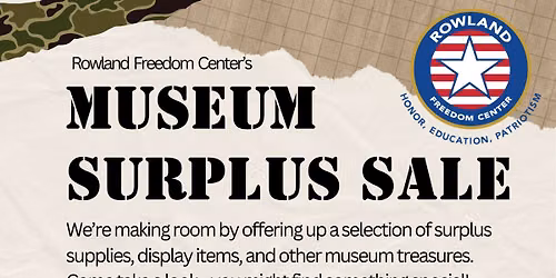 Museum Surplus Sale