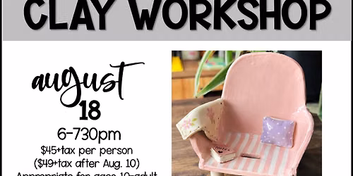 Chair-Shaped Phone Holder - Clay Workshop