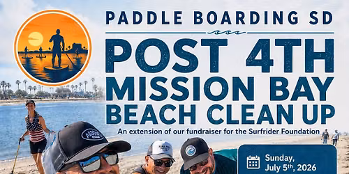 \ud83c\udf0a Post 4th Mission Bay Beach Cleanup \ud83c\udf0a