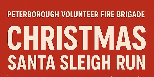Fire Service Santa Sleigh Run