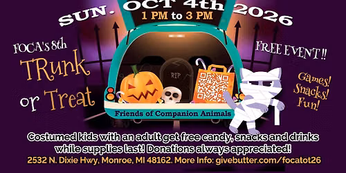 FOCA's Trunk or Treat 2026