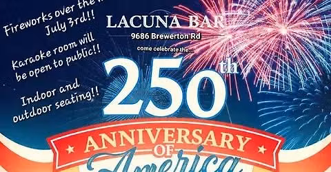 250th Anniversary of America Celebration at Lacuna Brewerton!!