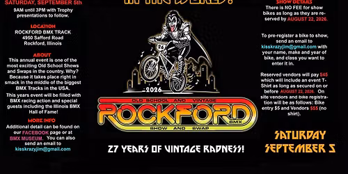 ROCKFORD Old School and Vintage Show and Swap 2026