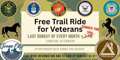 Monthly Veteran's Trail RIde