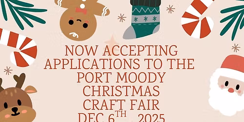 10th Annual Port Moody Christmas Craft Fair