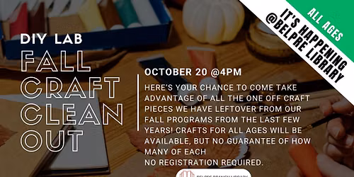 Fall Craft Clean Out