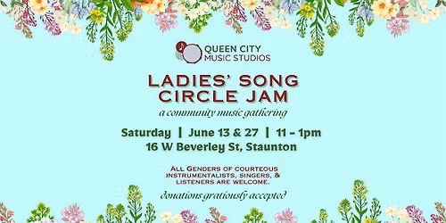 Ladies' Song Circle Jam at QCMS: June