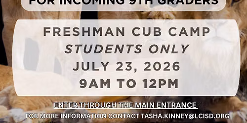 9th Grade Cub Camp