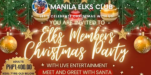 Manila Elks Club Members Christmas Party