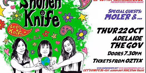 Shonen Knife (JPN) re-cuttin\u2019 Australia\/NZ 2026 with MOLER || The Gov, Adelaide