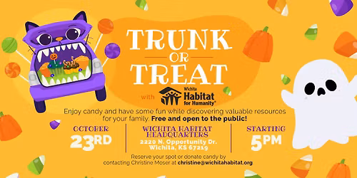 Trunk or Treat w\/ Wichita Habitat! (FREE EVENT)
