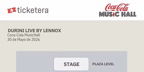 Durini Live By Lennox at Coca-Cola Music Hall of Puerto Rico