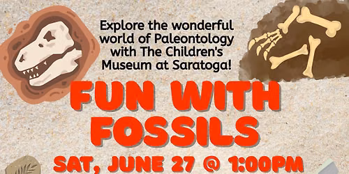 Fun with Fossils with the Children's Museum at Saratoga