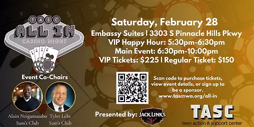All In for Teens Casino Night Presented by Jack Links