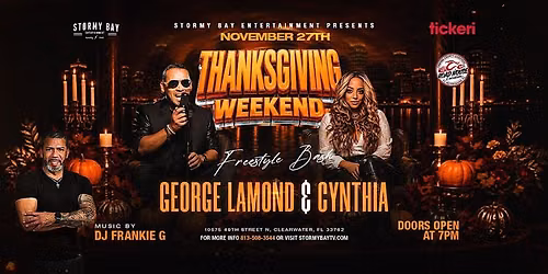 Freestyle Music Bash with George Lamond and Cynthia live!