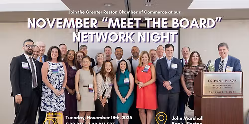 November "Meet the Board" Network Night