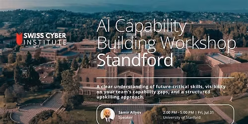 AI Capability Building Workshop in Stanford
