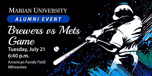 Marian University Alumni Brewers vs. Mets Baseball Game