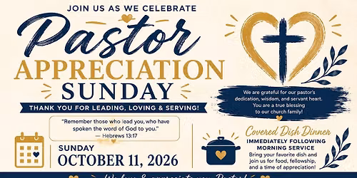 Pastor Appreciation Sunday