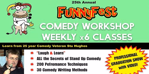 Stand Up Comedy WORKSHOP - 6 classes TUESDAYS - September 22, 2026 -Calgary