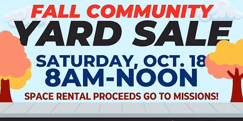 Fall Community Yard Sale