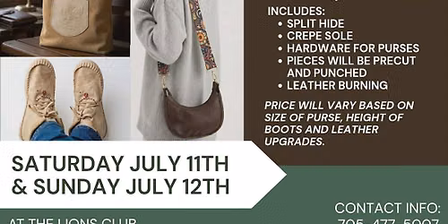 Purse and Boot Workshop 
