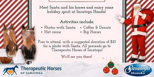 Santa's Coming to Saratoga Honda!