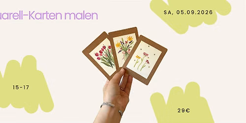 Aquarell-Karten malen