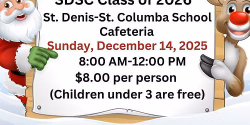 SDSC Class of 2026 Pancake Breakfast with Santa & Mrs. Claus