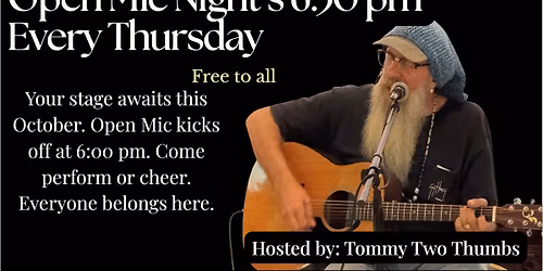Open Mic Night --Every Thursday
