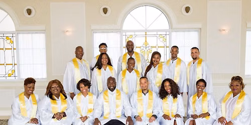 The East Coast Inspirational Singers lead Sunday worship