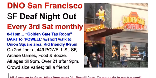 DNO SF Deaf Night Out